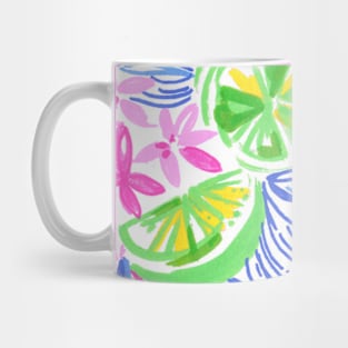 Tropical Limes Fruit Design Mug